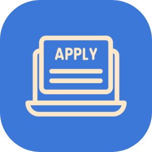 Icon of a laptop displaying a job application